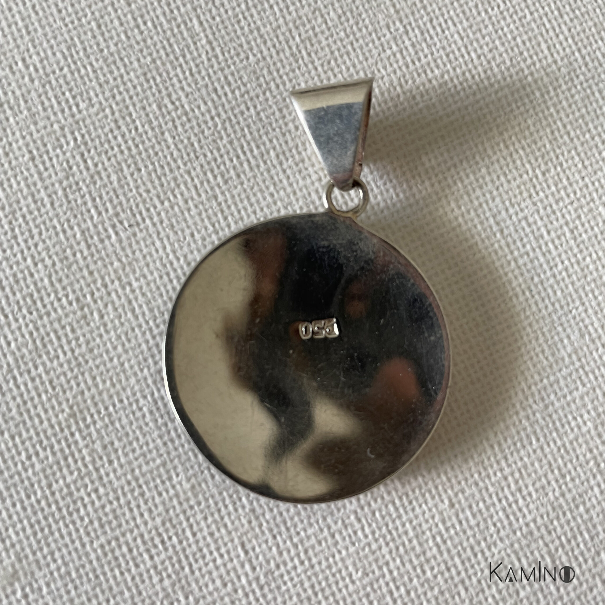 Pendentif seul, corail multicolore, argent 950 - Image 4