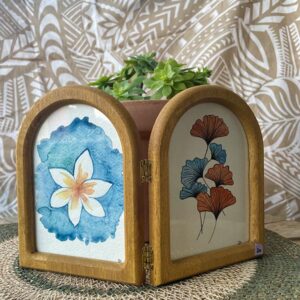 Cadre bois à deux univers