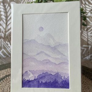 Aquarelle Rêve des Montagnes
