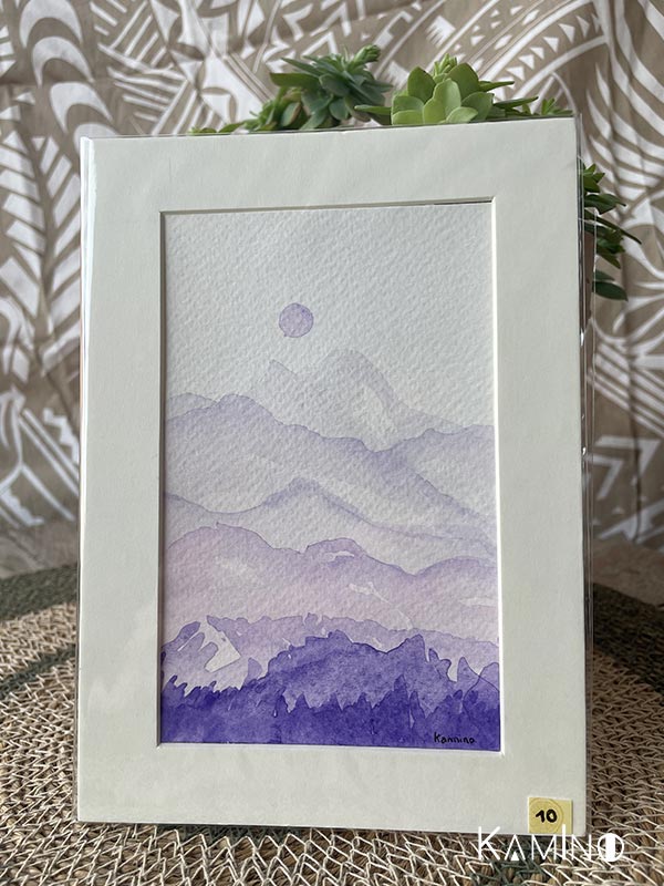 Aquarelle Rêve des Montagnes