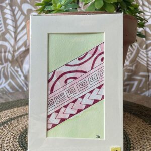 Aquarelle aux motifs Polynésiens