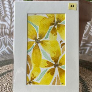 Aquarelle fleurs de vanille